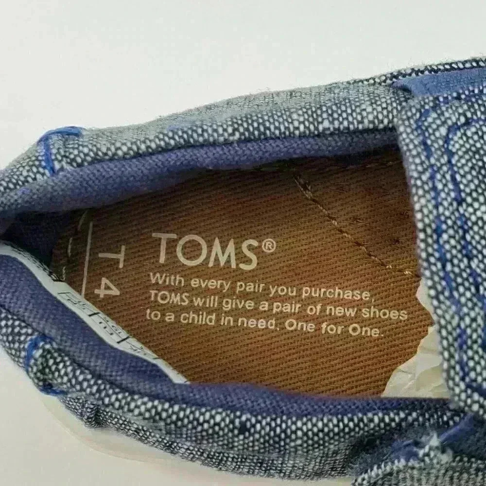 Toms Unisex Kids’ Size 4 Tiny Luca Slip-On Trainer - Picture 8 of 11